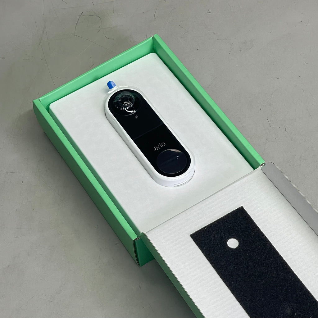 ARLO Wired Video Doorbell w/ Night Vision 180° FOV White AVD1001W-100NAS (Pre-Owned)